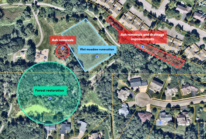 View Turtle Lake Park Map