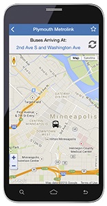NexTrip on the Plymouth Metrolink app