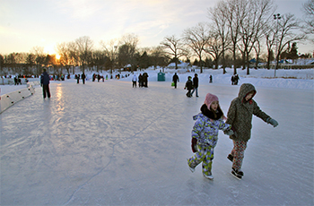 Ice Skating at Parkers Lake