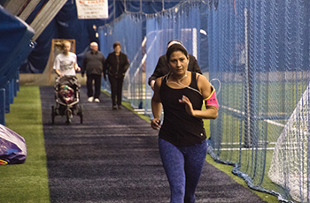 Plymouth Creek Center Fieldhouse jogging